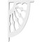 Ekena Millwork Classic Wagon Wheel Architectural Grade PVC Bracket, 5/8"W X 5"D X 8"H BKTP01X05X08CW - alternate 4